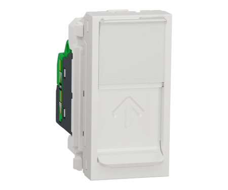 Prize si intrerupatoare - Priza RJ45 CAT5 STP 1M Schneider Noua Unica alb NU341218
