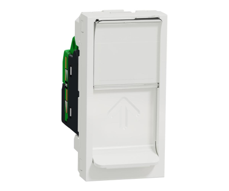 Prize si intrerupatoare - Priza RJ45 CAT6 FTP 1M Schneider Noua Unica alb NU344718