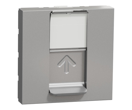 Prize Unica - Priza RJ45 CAT6 FTP 2M Schneider Noua Unica aluminiu NU341930