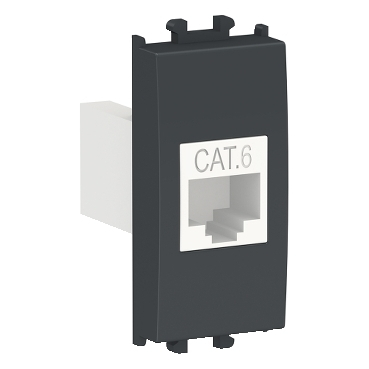 Schneider Easy Styl - Priza RJ45 CAT6 UTP 1M Schneider Easy Styl negru LMR6233003
