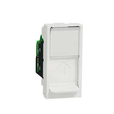 Prize Unica - Priza RJ45 CAT6 UTP 1M Schneider Noua Unica alb NU341418