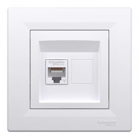 Priza RJ45 simpla UTP CAT6 Schneider Asfora alb EPH4700121 [1]
