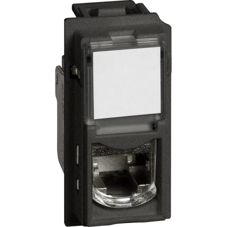 Prize Living Now - Priza RJ45 UTP CAT6A 1M Living Now Bticino negru KG4279C6A