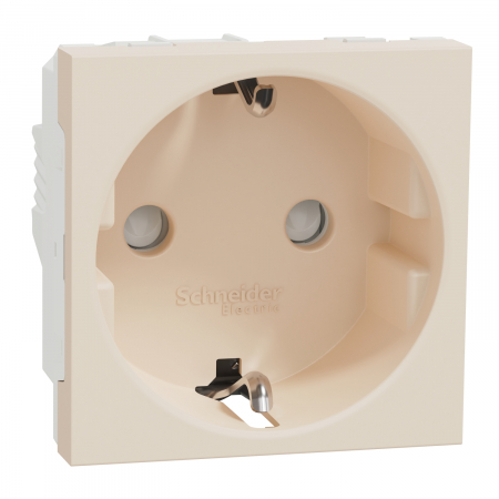 Prize si intrerupatoare - Priza schuko 2M protectie copii Schneider Noua Unica bej NU303744