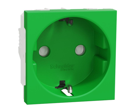 Prize si intrerupatoare - Priza schuko 2M protectie copii Schneider Noua Unica verde NU303706