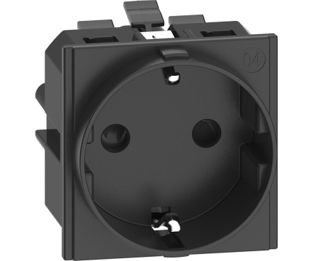 Prize Living Now - Priza schuko borne automate 2M Living Now Bticino negru KG4141A
