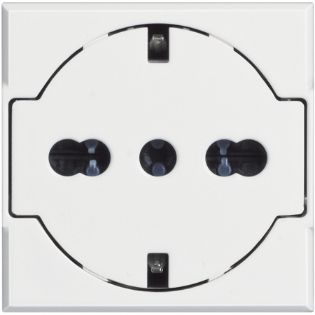 Bticino Axolute - Priza schuko plata 2M Axolute Bticino alb HD4140/16F