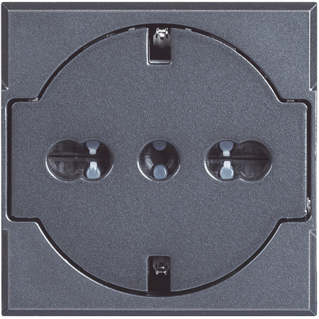 Bticino Axolute - Priza schuko plata 2M Axolute Bticino antracit HS4140/16F