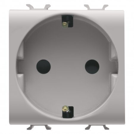 Prize si intrerupatoare - Priza schuko standard german 2M Gewiss Chorus bej satinat MAT GW13241