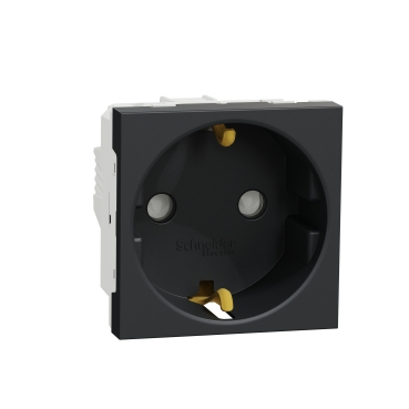 Prize Unica - Priza schuko standard german 2M Schneider Noua Unica antracit NU303754