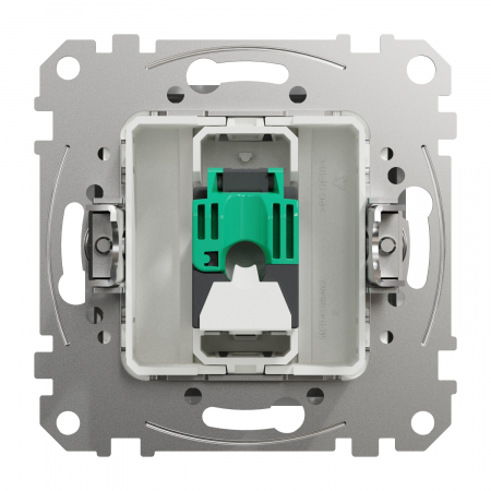 Priza simpla RJ45 UTP CAT5E  Schneider Sedna aluminiu SDD113451 [2]
