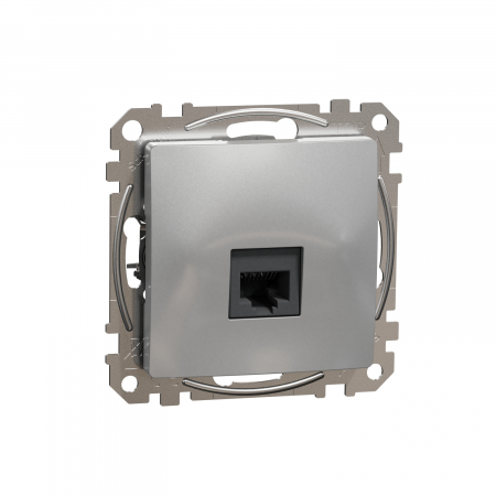Schneider Sedna Design - Priza simpla RJ45 UTP CAT6  Schneider Sedna aluminiu SDD113461