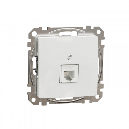Schneider Sedna Design - Priza simpla telefon RJ11 Schneider Sedna alb SDD111491