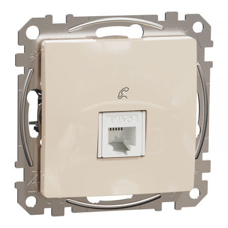 Prize Sedna - Priza simpla telefon RJ11 Schneider Sedna bej SDD112491