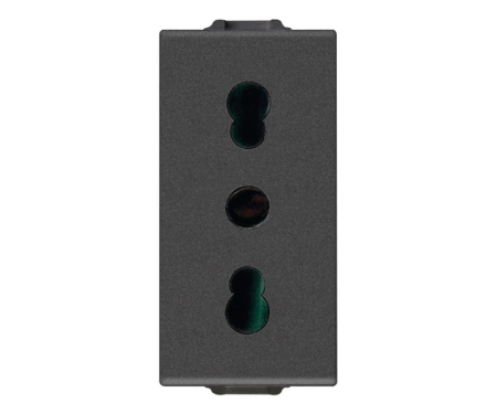 Prize Neve - Priza standard italian 1M 16A Vimar Neve carbon matt 09203.CM