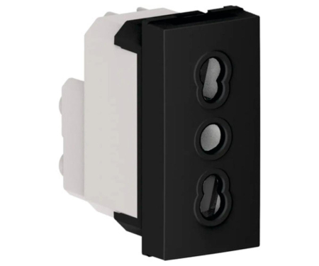 Himel Flexo - Priza standard italian 1M Flexo Himel negru mat HWDF16ISB