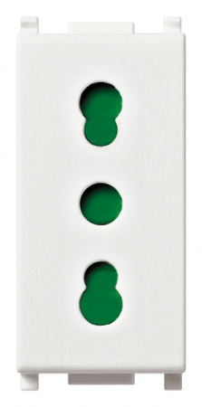 Prize Plana - Priza standard italian 1M Vimar Plana alb 14203