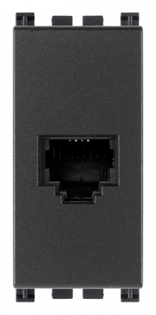 Vimar Arke - Priza telefon RJ11 1M Vimar Arke gri antracit 19320