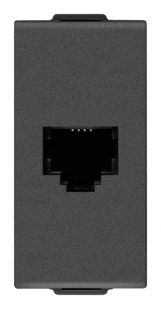 Prize Neve - Priza telefon RJ11 1M Vimar Neve carbon matt 09320.CM