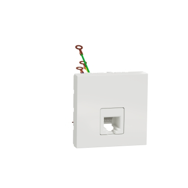 Prize si intrerupatoare - Priza telefon RJ12 2M Schneider Noua Unica alb NU349718