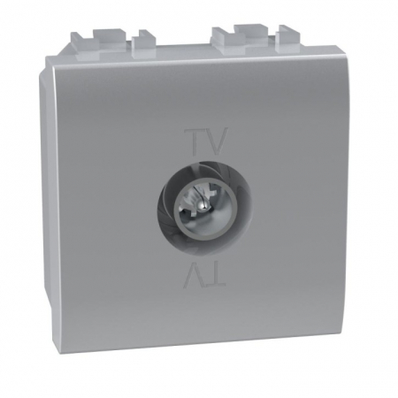 Bticino Living Light - Priza TV de capat 2M Living Light Bticino aluminiu NT4202M2DN