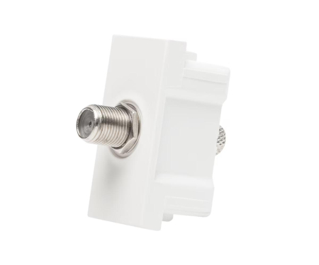 Himel Flexo - Priza TV de capat tip F 1M Flexo Himel alb HWDFTV