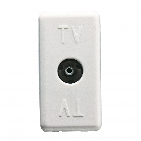Prize System - Priza TV de trecere 1M Gewiss System alb GW20229