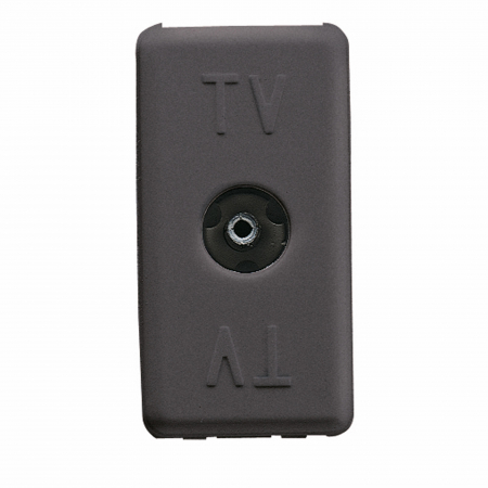 Prize System - Priza TV de trecere 1M Gewiss System negru GW21229