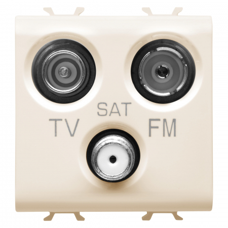 Gewiss Chorus - Priza TV+FM+SAT 2M Gewiss Chorus Ivory GW11382