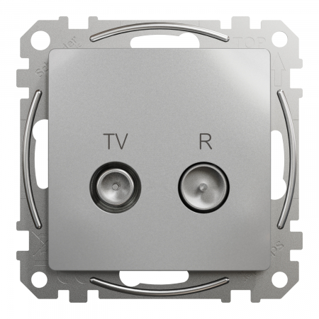 Priza TV/R capat 4 dB Schneider Sedna aluminiu SDD113471R [1]
