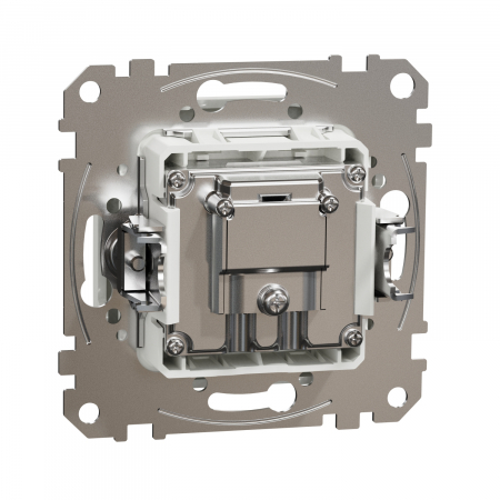 Priza TV/R/SAT trecere 10 dB Schneider Sedna alb SDD111488 [1]