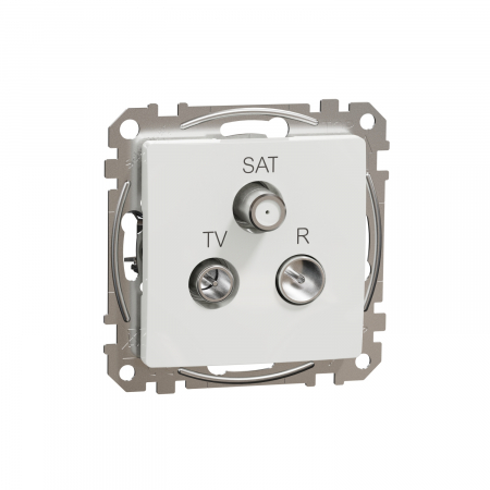 Prize Sedna - Priza TV/R/SAT trecere 7 dB Schneider Sedna alb SDD111484