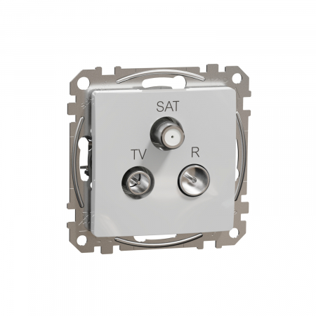 Prize Sedna - Priza TV/R/SAT trecere 7 dB Schneider Sedna aluminiu SDD113484