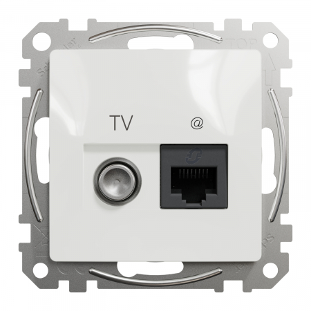 Priza TV+RJ45 UTP CAT6 Schneider Sedna alb SDD111469T [1]