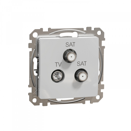 Prize Sedna - Priza TV/SAT/SAT capat 4 dB Schneider Sedna aluminiu SDD113481S