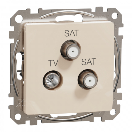 Prize Sedna - Priza TV/SAT/SAT capat 4 dB Schneider Sedna bej SDD112481S