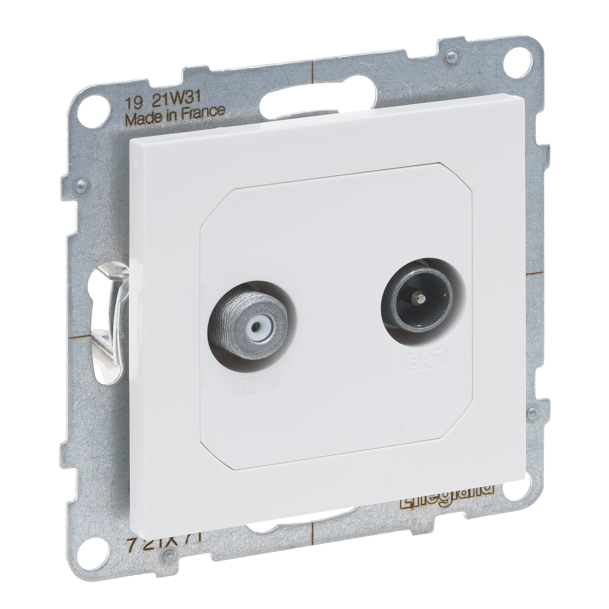 Legrand Suno - Priza TV-SAT tata si tip F Legrand Suno alb 721171