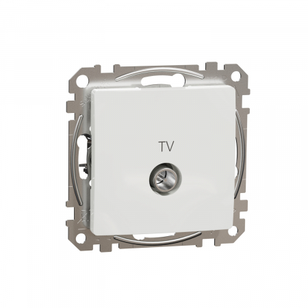 Schneider Sedna Design - Priza TV trecere 10 dB Schneider Sedna alb SDD111478