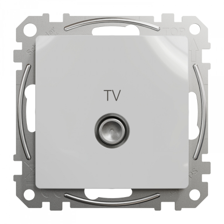Priza TV trecere 10 dB Schneider Sedna aluminiu SDD113478 [1]