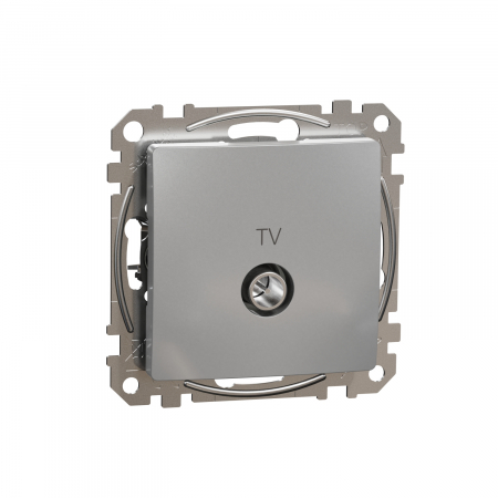 Prize Sedna - Priza TV trecere 7 dB Schneider Sedna aluminiu SDD113474