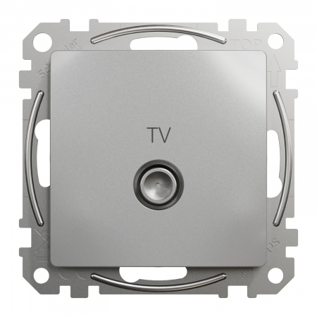 Priza TV trecere 7 dB Schneider Sedna aluminiu SDD113474 [1]