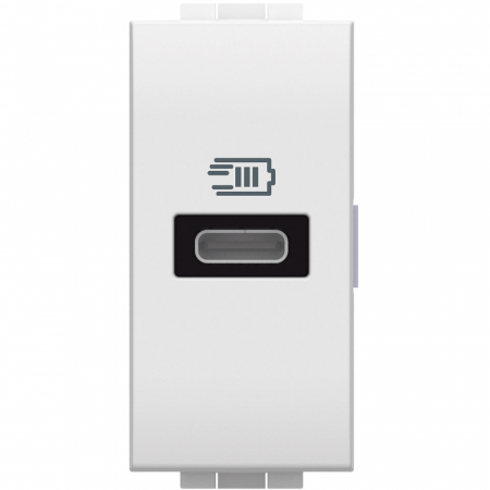 Prize Living Light - Priza USB 1M Tip C 5-9-12V 1500mA Living Light Bticino alb N4192C