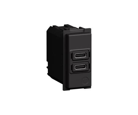 Prize si intrerupatoare - Priza USB 1M Tip C alimentare dubla 20W Living Now Bticino K4192CC