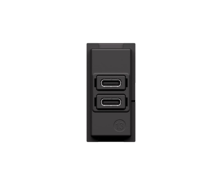 Priza USB 1M Tip C alimentare dubla 20W Living Now Bticino K4192CC [1]