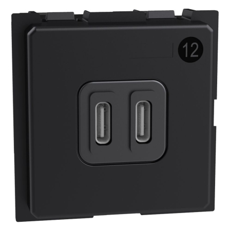 Priza USB 2M Tip C alimentare dubla 30W Living Now Bticino K4293CC