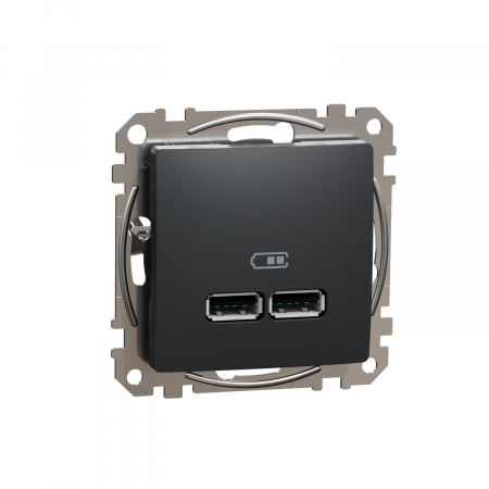 Priza USB tip A+A 2.1A Schneider Sedna antracit SDD114401 [1]