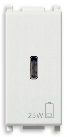 Prize Plana - Priza USB tip C 25W 1M Vimar Plana alb 14292.C.25