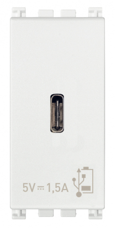 Prize Arke - Priza USB tip C 5V 1,5A 1M Vimar Arke alb 19292.C.B