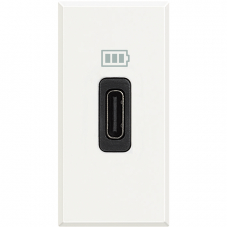 Bticino Axolute - Priza USB tip C 5V 1500mA Axolute Bticino 1M alb HD4286C1