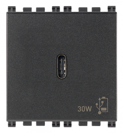 Prize si intrerupatoare - Priza USB tip C PD 30W 2M Vimar Arke gri antracit 19298